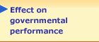 Effect on governmental performance