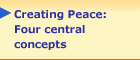 Creating Peace: Four central concepts