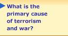 What is the primary cause of terrorism and war? 